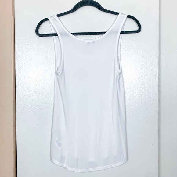 Splendid White Ribbed Scoop Neck Tank Top - Picture 4 of 4